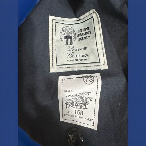 Classic Black Women's Trench Coat - Picture 4 of 4